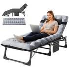 Slsy Camping Cots For Adults Folding Lounge Cots For Heavy People With Mattress