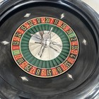 Vintage Tabletop Roulette Wheel Antique Gambling Gaming Casino Made France