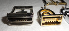 6 Vintage Art Deco Belt Buckles   Metal   Gold   Silver Tones