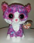 Ty Beanie Boo Charlotte Cat Claire s Excl  6  New Mwmts Plush Stuffed Animal Toy
