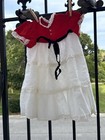 Vtg Lace Dress Toddler Baby Girl 2t Union Made  Ribbons   Lace Collection Usa