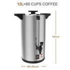 Valgus Cm01-12s 80-cup 12l Stainless Steel Percolate Coffee Urn
