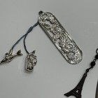 Vintage Metal Bookmark Lot Paris Fish Deer Bear Unicorn Stars