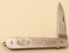 Vintage Early G  Schrade Pocket Knife Stainless Hunting   Fishing Blade 3  Rare