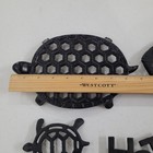 Cast Iron Footed Trivets Mixed Lot Of 8 Animal Counter Wall Display Vtg 