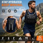 Running Vest For Men With 2l Water Bladder Tactical Hydration Backpack Adjust   