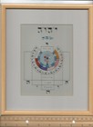 Art  Kabbalah Print Framed matted  Havay a Meditation hebrew  Judaism