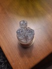 Vintage 1920s Art Deco French Ivory Perfume Vanity Set 3 Triangular Bottles   