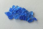 30 Pieces Cornflower Blue Beach Sea Glass For Jewelry mosaics  Tinies