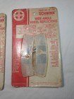 Pair 1976 Dated- Nos Schwinn Wide-angle Bicycle Wheel Reflectors  White   07 730