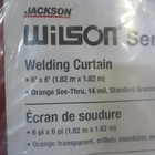 Jackson Safety Wilson Welding Curtain 6 x6   See Thru 14 Mil  - Orange - 36292