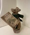 5  Handmade Primitive Spring Garden Mouse With Seed Packet