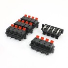 Durable 8 Pin Spring Loaded Speaker Terminals - Pack Of 5 For Diy Audio Projects