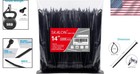 Black Wire Ties 14 Inch 1000 Pack - High Tensile Strength