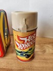 Vintage 1969 Redline Hot Wheels Thermos Brand Metal Lunch Box Rare With Thermos