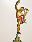 Antique Bronze Mercury   Sculpture  Large 33     J De Bologne