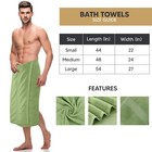Utopia 4 Pack Bath Towels 100  Cotton Quick Dry 600gsm Sage Green