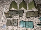 Lot Of Vintage Army Men Plastic Soldiers   Louis Marx Vehicles   Tents