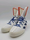 Adidas Box Hog 4 Men s Size 8 White Blue Orange Hi Top Boxing Shoes Jp9847 New