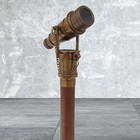 Antique Solid Brass Nautical Telescope Walking Stick     Fordable Rosewood Cane