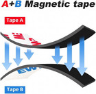 A b Magnetic Tape Strips With Adhesive2 Rolls  0 5 X 12 Ft  Flexible Magnet St