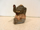 Hubley Cast Iron Sitting Circus Elephant Still Bank