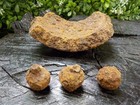 Old Rare Vintage Antique Civil War Relic Confederate Cannonball Frag 3 Case Shot