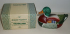 Vintage Porcelain Mallard Duck Figurine Candle Trinket 3 5 X 2 75  In Box