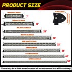 Dual Row 7 -50  Slim Led Light Bar Spot Flood Combo Fog Offroad Car Trucks 4wd