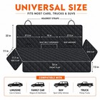 Dog Seat Cover For Back Seat Durable Waterproof Car Truck Suv  W  2 Dog Seatbelt