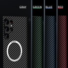 For Samsung Galaxy S25 Ultra S24 S23 Plus Hybrid Case Magnetic Carbon Hard Cover