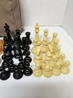 Vintage Eddie Bauer Canvas Travel Wood Chess   Checkers Travel Set  complete  