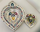 Middle Eastern Decor Trinket Jewelry Box With Lapis Lazuli Stone Vintage 1930s