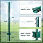 10pack Fence Posts 5 Ft Metal U Post Fence Stakes Step In Post No Dig Fence Post