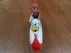 Vtg Japan Tin Litho Friction Toy Tn Nomura 60 Racing Motorcycle