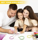 Bead Bracelet Making Kit With Stand  Colored Beads  Charms  Tools  And Booklet