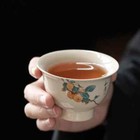 1pc Handmade Tea Cup Hand Painted Tea Bowl Chinese Porcelain Tea Set Teacup