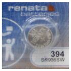 Renata 394  Sr936sw 1 5v Silver Oxide Button Watch Battery 5 Pack