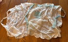 Vintage 2 Half Apron Organza Sheer Floral Heart Pocket
