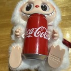 Labubu Coca Cola Monster Keychain 6 5 Inch White With Red Color