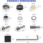 Anti Theft License Plate Screws Kits Stainless Steel Fastener