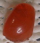 2 5ct Mexican Fire Opal 10 X 8 X 5 5mm Orange Face Polished  bottom Rough 