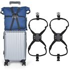  Luggage Straps Bungees adjustable Suitcase Carry On Bag Handle 2 Pack Black
