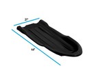 Snow Sled For Kids And Adults  46  Toboggan Sled  Black