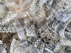 Antique Lace Collars 30 Embroidered Net Irish Maltese Organdy Victorian Vtg Lot