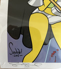 Simpsons Vs Star Trek Shatner Captain Kirk Print Stephen Sandoval Signed Rare 
