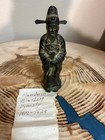 Vintage Cast Bronze Chinese Deity Statue