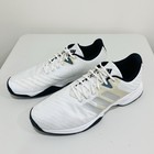 Adidas Barricade 2018 Boost White Matte Silver Men   s Sneakers Size 13