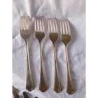 Vintage Silver Plated Hotel Plate Oneida Set Of 4 Dinner Forks   4 Knives