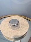 Antique Roden Brothers Sterling Silver Cut Crystal Powder Jar  Art Deco Vanity